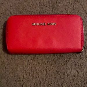 Red MK wallet